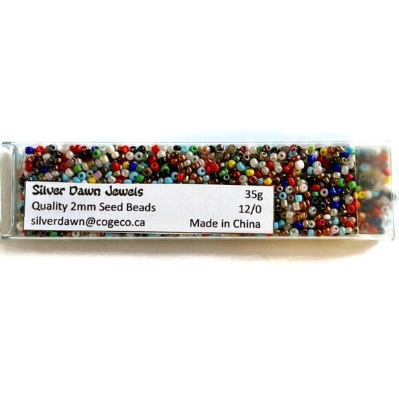 As Low As $2 Tubed 2mm Colourful Cuties Opaque Seed Bead Mix 12/0 35g - Picture 1 of 2